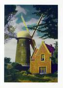 Jumbo Postcard from the North Windmill, Golden Gate Park, California