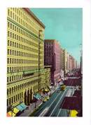 Jumbo Postcard of West Seventh Street, Los Angeles, California