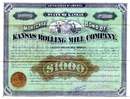 Kansas Rolling Mill Company 1879 - Signed by Dan Parmelee Eells