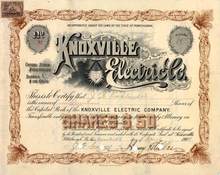 Knoxville Electric Company 1900 - Electric light vignette
