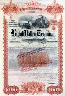 Lehigh Valley Terminal Railway Company 1891