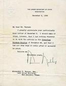 Letter Written by the Under Secretary of State Sumner Wells -1939