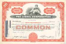 Lionel Corporation Stock Certificate