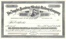 Los Angeles, Pasadena and Glendale Railway Company 1889