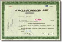 Lost River Mining Corporation, Limited - Ontario, Canada
