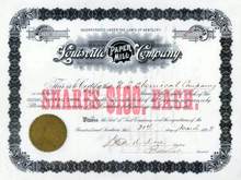 Louisville Paper Mill Company 1893 signed by Biderman du Pont - Kentucky