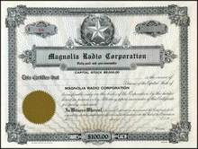 Magnolia Radio Corporation Texas