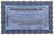 Metropolitan Chain Stores, Inc.