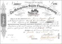 Metropolitan Saloon Omnibus Company - 1857 - England