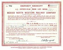 Mexico North Western Railway Company - 1923