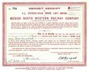 Mexico North Western Railway Company - 1923