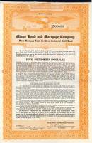 Miami Bond and Mortgage Company 1926 - Gold Bond