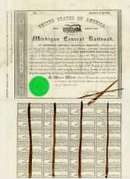 Michigan Central Railroad Bond circa 1854