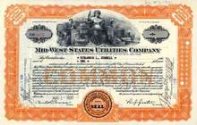 Mid - West States Utilities Company 1931 - Early General Telephone Company