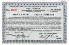 Middle West Utilities Company 1931