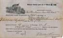 Military Land Warrant 1855 - Fort Des Moines, Iowa