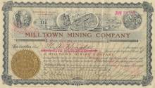 Milltown Mining Company - Goldfield, Nevada signed by George Wingfield