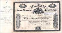 Millville Stock Building Association 1892 - New Jersey