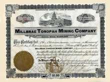 Millbrae Tonopah Mining Company 1900