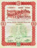 Mines de Oro y Plata La Preciosa - Mexico 1911