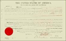 Minnesota Land Deed 1884 Signed Chester A. Arthur