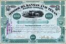 Missouri, Kansas and Texas Railway Company 1881 - Signed by Robber Baron Jay Gould