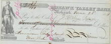 Mohawk Valley Bank 1848 signed by Francis E. Spinner