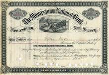 Moorestown National Bank - New Jersey 1885 - Harvester Vignette