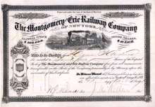 Montgomery and Erie Railway Company 1867-1881