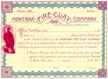 Montana Fire Clay Company 1880's