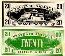 Movie Prop Money - Twenty Dollars