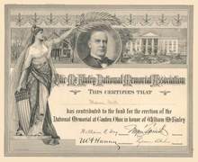 McKinley National Memorial Association 1902