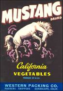 Mustang Crate Label