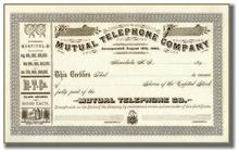 Mutual Telephone Company 1890's - Honolulu, Hawaii