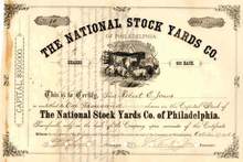 National Stock Yards Company of Philadelphia - 1876