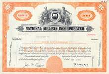 National Airlines Stock Certificate