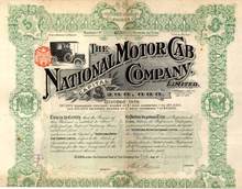National Motor Cab Company 1910 - Great Old Cab Vignette - England