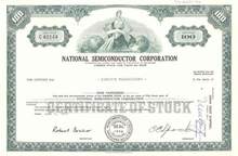 National Semiconductor Corporation ( Early Stock ) with Charlie Sporck as president 1970