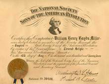 National Society Sons of the American Revolution