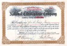 National Telegraphone Company 1903 - Distrtict of Columbia