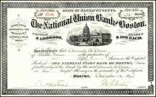 National Union Bank of Boston 1894 - Massachusettes