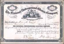 National Underground Electric Company 1883 - Camden, New Jersey