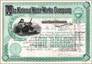 National Water Works Company 1887 - New York