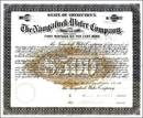 Naugatuck Water Company 1889 - Gold gilded printing - Connecticut