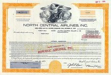 North Central Republic Airlines Stock