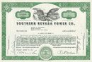Southern Nevada Power Company Stock Certificate