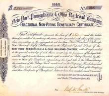New York, Pennsylvania & Ohio Railroad Company 1880
