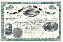 Niagara Mining and Smelting Company 1890 - Territory of Utah - Silver Dollar Corporate Seal