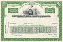 EMI Records Stock Certificate 1969