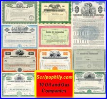 10 Oil and Gas Certificates - Discount Package